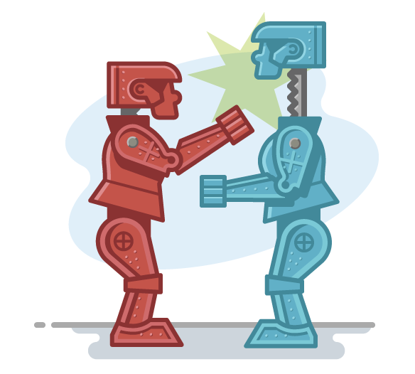 Robot Battles (img by Scott Lewis)